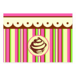 Cartão de visita do cupcake