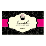Cartão de visita luxuoso da padaria & do cupcake