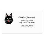 Cartão de visita Meowing engraçado do gato