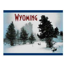 Cartão de Wyoming Cartao Postal