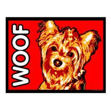 Cartão de Yorkie Cartão Postal