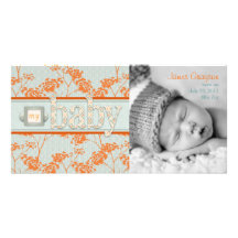 Cartão do anúncio da foto do bebê dos haicais cartões com fotos personalizados