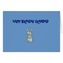 Cartão do coelho do Grandad do feliz aniversario