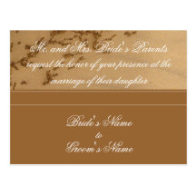 Cartão do convite do casamento de Sandy Beach Cartão Postal