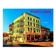 Cartão do distrito da pérola de Portland Cartao Postal