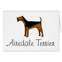 Cartão do Enviar-UM-Sorriso de Airedale Terrier