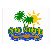 Cartão do estado de ânimo de Gran Canaria Cartões Postais