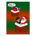 Cartão do ladrão do Xmas