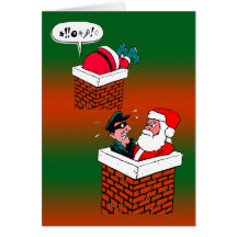 Cartão do ladrão do Xmas