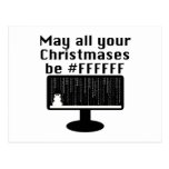 Cartão do Natal do geek Cartao Postal