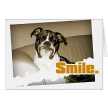Cartão do sorriso do Doggy