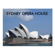 Cartão do teatro da ópera de Sydney Cartoes Postais