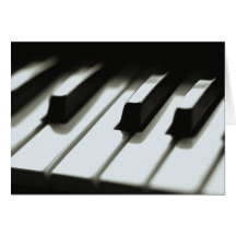 Cartão do teclado de piano