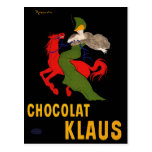 Cartão do vintage: Cappiello - Chocolat Klaus Cartoes Postais