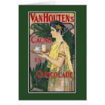 Cartão do vintage: Chocolate do cacau de Holland d