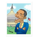 CARTÃO DOS DESENHOS ANIMADOS DE OBAMA CARTOES POSTAIS