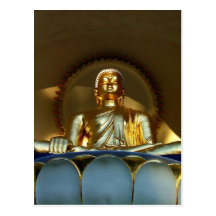 Cartão dourados de Buddha Cartoes Postais