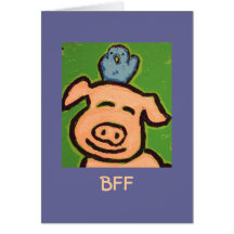 cartão engraçado de BFF
