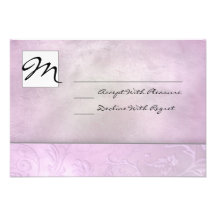 Cartão floral da lavanda RSVP Convites