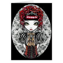 Cartão gótico de Fae do Victorian de Annie