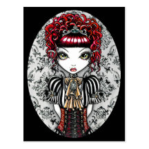 Cartão gótico de Fae do Victorian de Annie Cartoes Postais