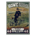 Cartão:  Howe Bicycles triciclos