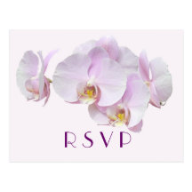 Cartão macio & elegante das orquídeas RSVP Cartoes Postais