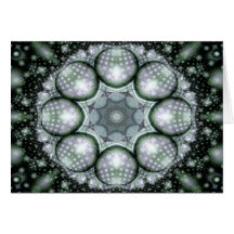 Cartão multiplicado nebulosa da arte do Fractal