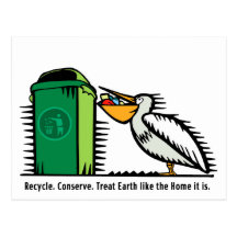 Cartão: O "reciclar, conserva " Cartoes Postais