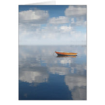 Cartão refletido de Gretting da foto do lago Shant