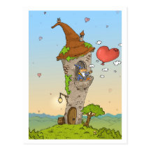 cartão romântico do período do amor cartao postal