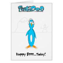 cartão thday do pengiDoo Brrr…