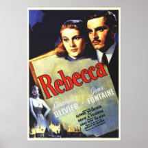 Cartaz cinematográfico de Rebecca Posters
