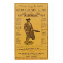 Cartel para la despedida del torero - Sevilha Cartões Postais