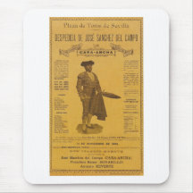 Cartel para la despedida del torero - Sevilha Mouse Pad