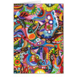 Cartões abstratos Funky