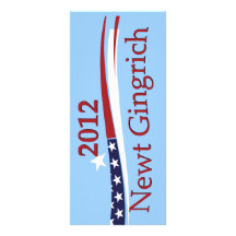 Cartões da cremalheira de Newt Gingrich Modelo De Panfleto Informativo