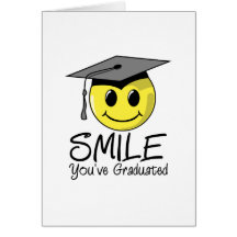 Cartões da graduação do smiley
