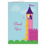 Cartões de agradecimentos da princesa Rapunzel