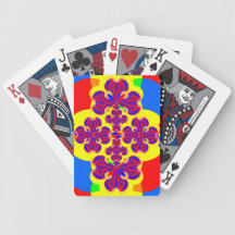 Cartões de jogo das flores do coração baralho para poker