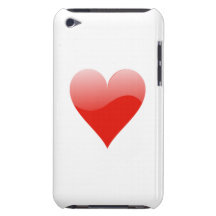 Cartões de jogo do coração capas iPod Case-Mate