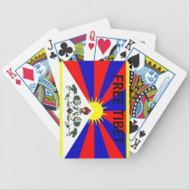 Cartões de jogo livres de Tibet da bandeira tibeta baralhos