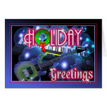 Cartões de natal - guitarra e teclado