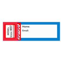 Cartões de visitas 3" x 1" bloco 20 O MUSEU Zazzle