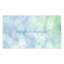 Cartões de visitas azuis da fotografia de Bokeh