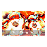 Cartões de visitas do design floral