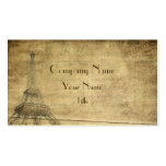 Cartões de visitas do estilo do vintage de Paris