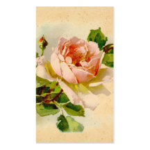 Cartões de visitas do rosa do rosa do Victorian