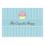 Cartões de visitas doces do cupcake