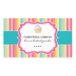 Cartões de visitas lunáticos do cupcake